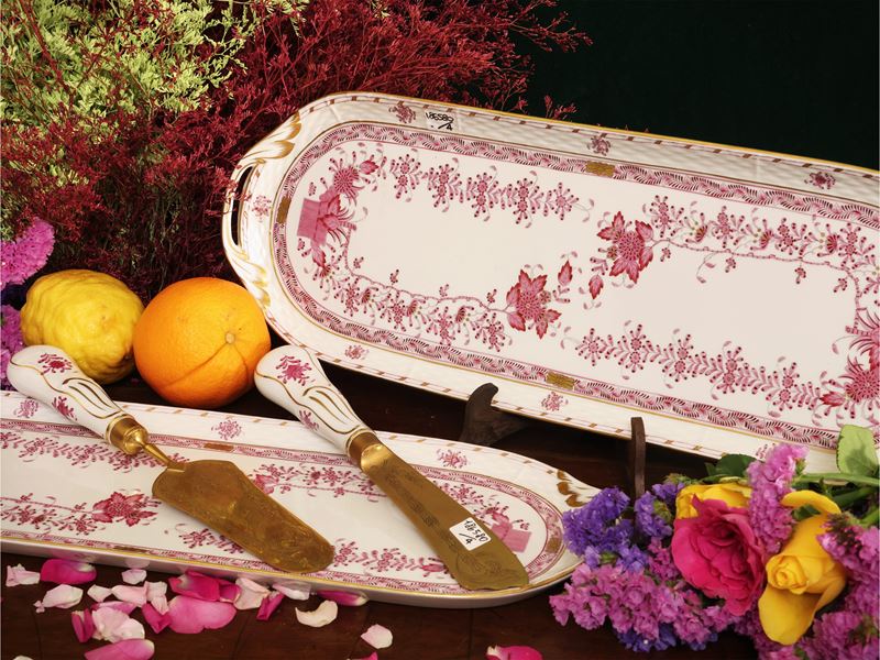 Set per Servire i Dolci, Decoro Indian Basket, Herend