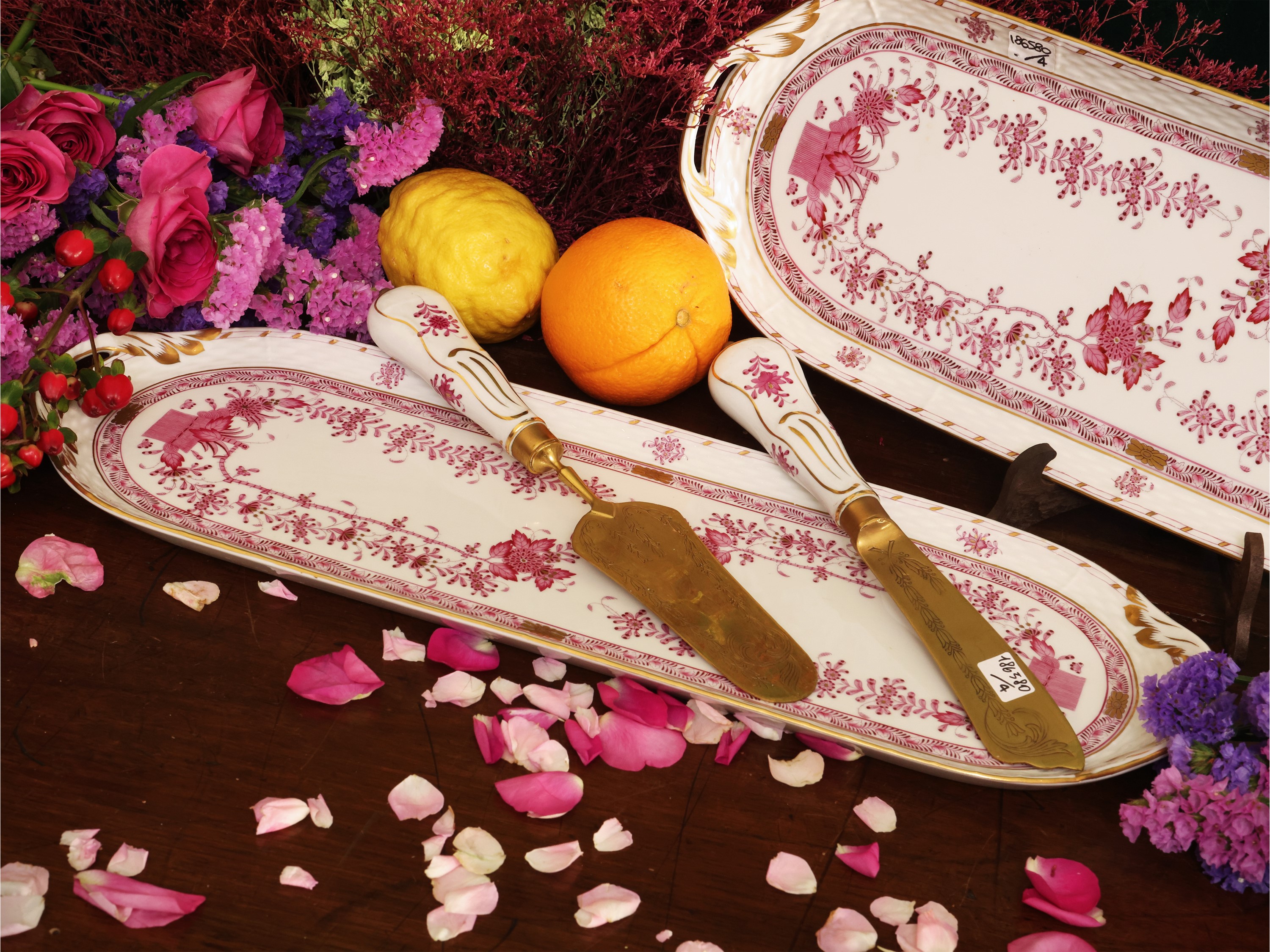 Set per Servire i Dolci, Decoro Indian Basket, Herend