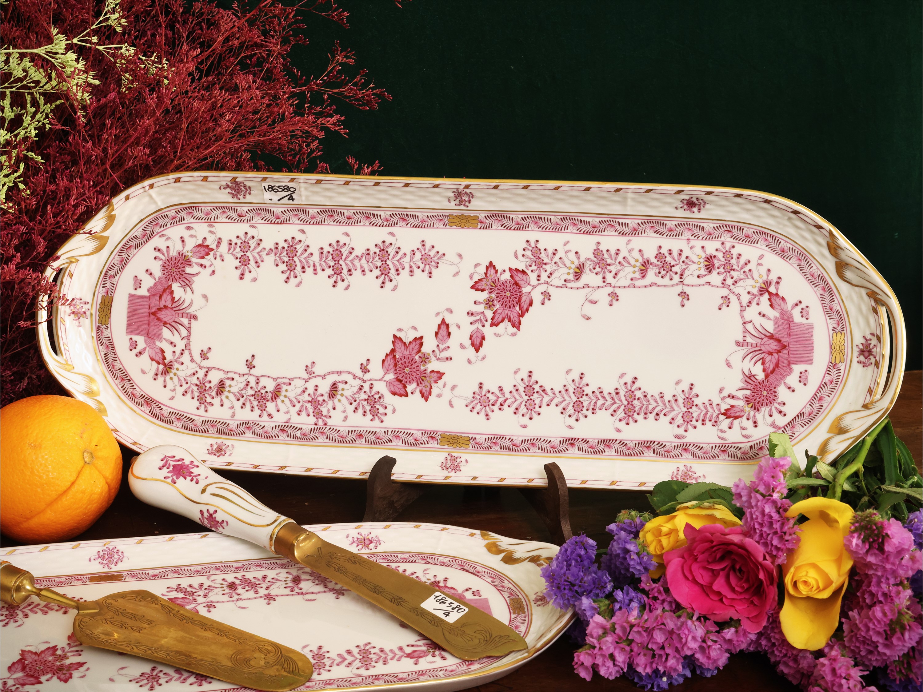 Set per Servire i Dolci, Decoro Indian Basket, Herend