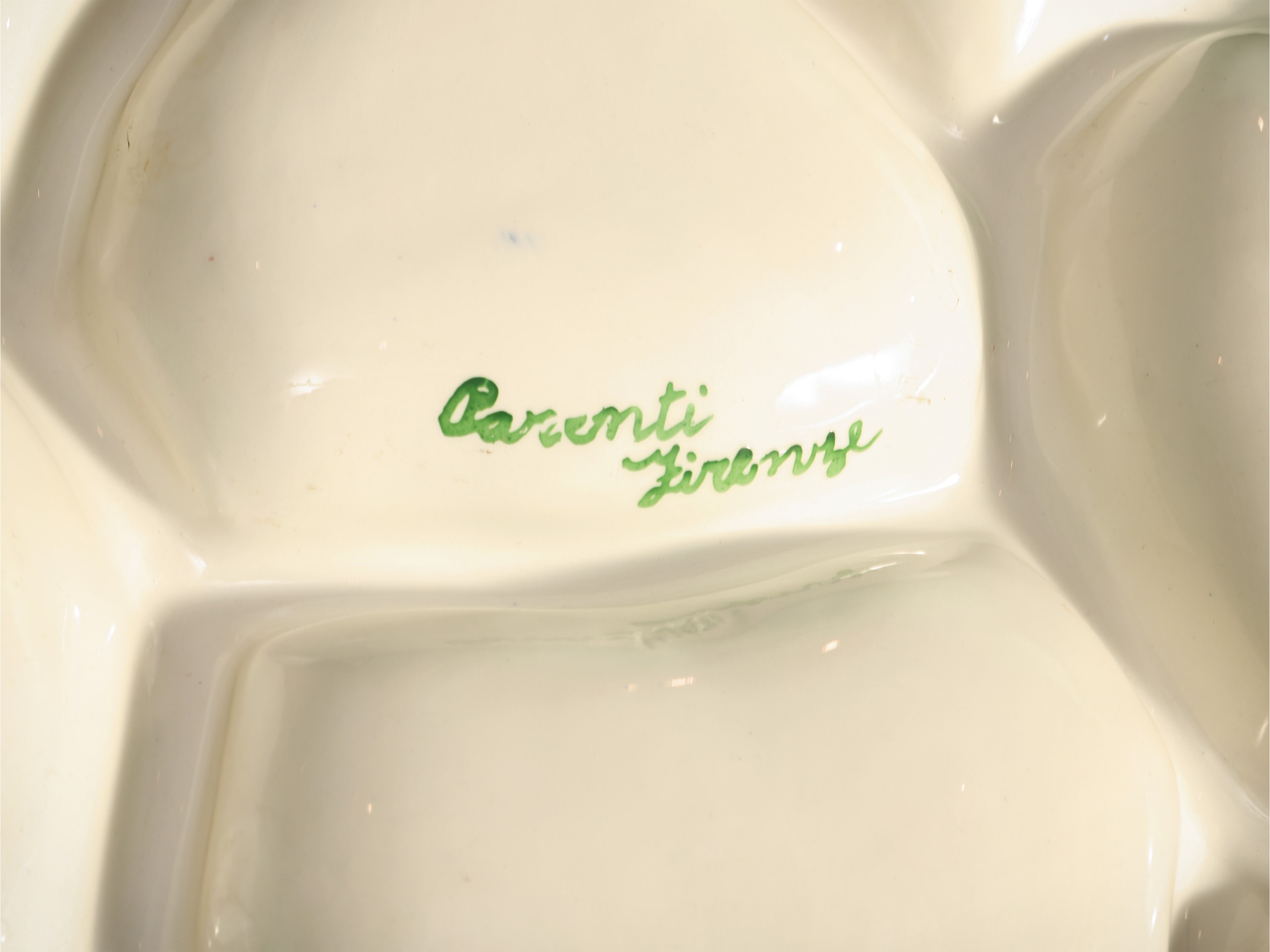 Grande Antipastiera Centrotavola in Ceramica Smaltata