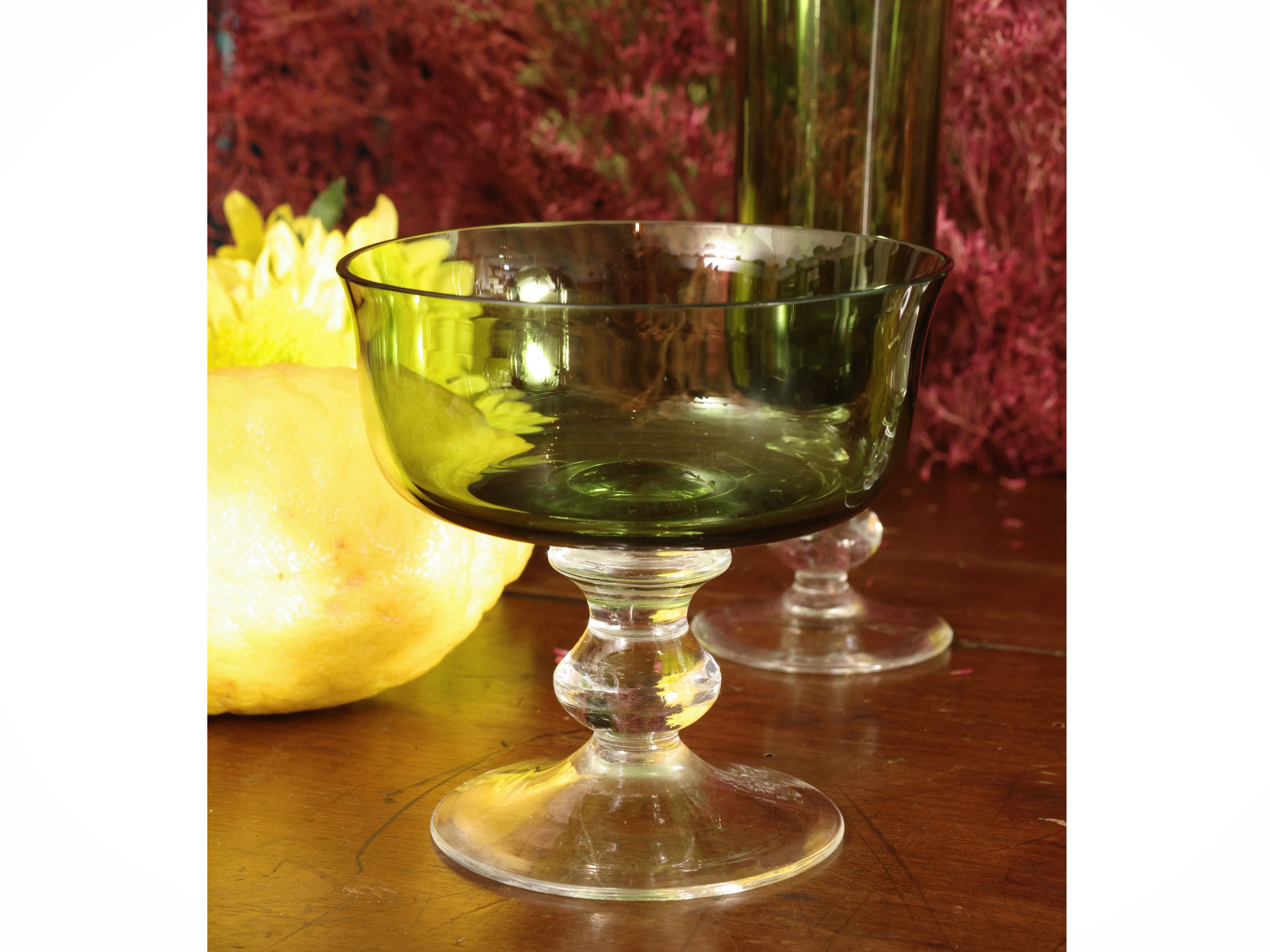 Servizio di bicchieri in cristallo verde, Villeroy & Boch