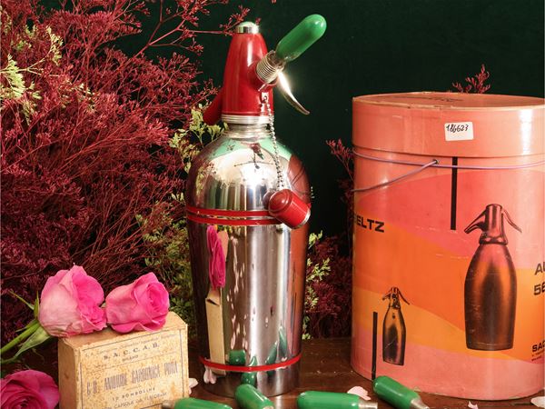 Sifone da seltz vintage, Saccab Milano