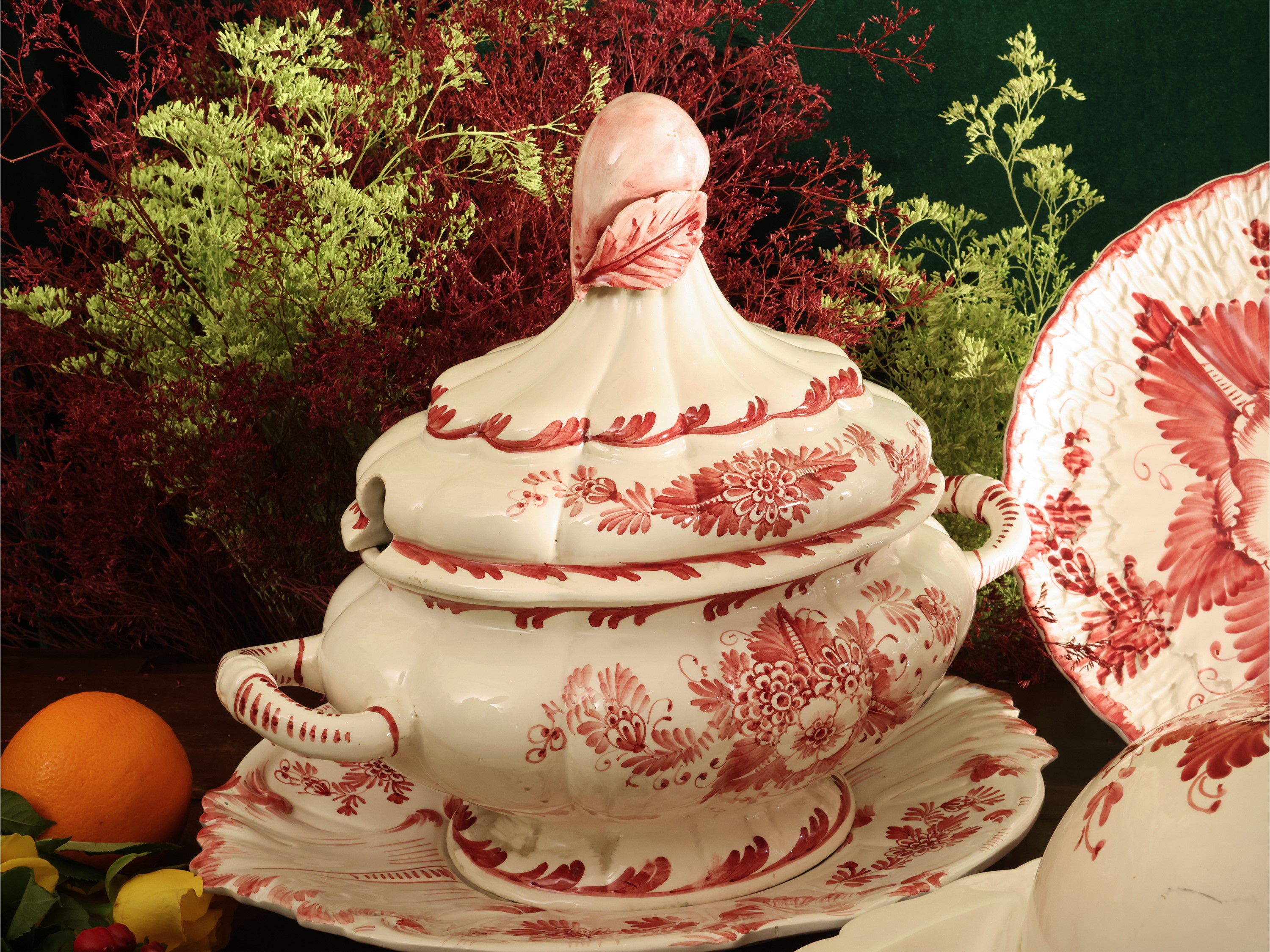 Servizio di Piatti da Giardino in Ceramica