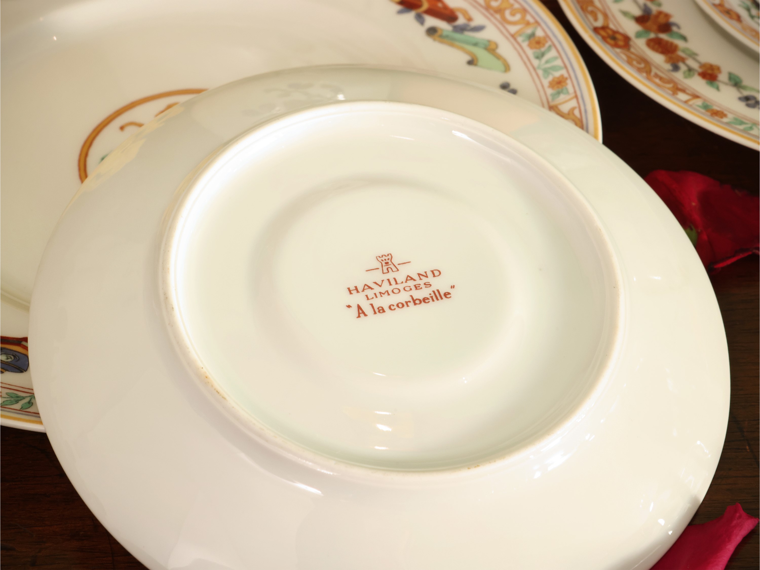 Servizio da Cioccolata, "a la Corbeille", in Porcellana Haviland Limoges