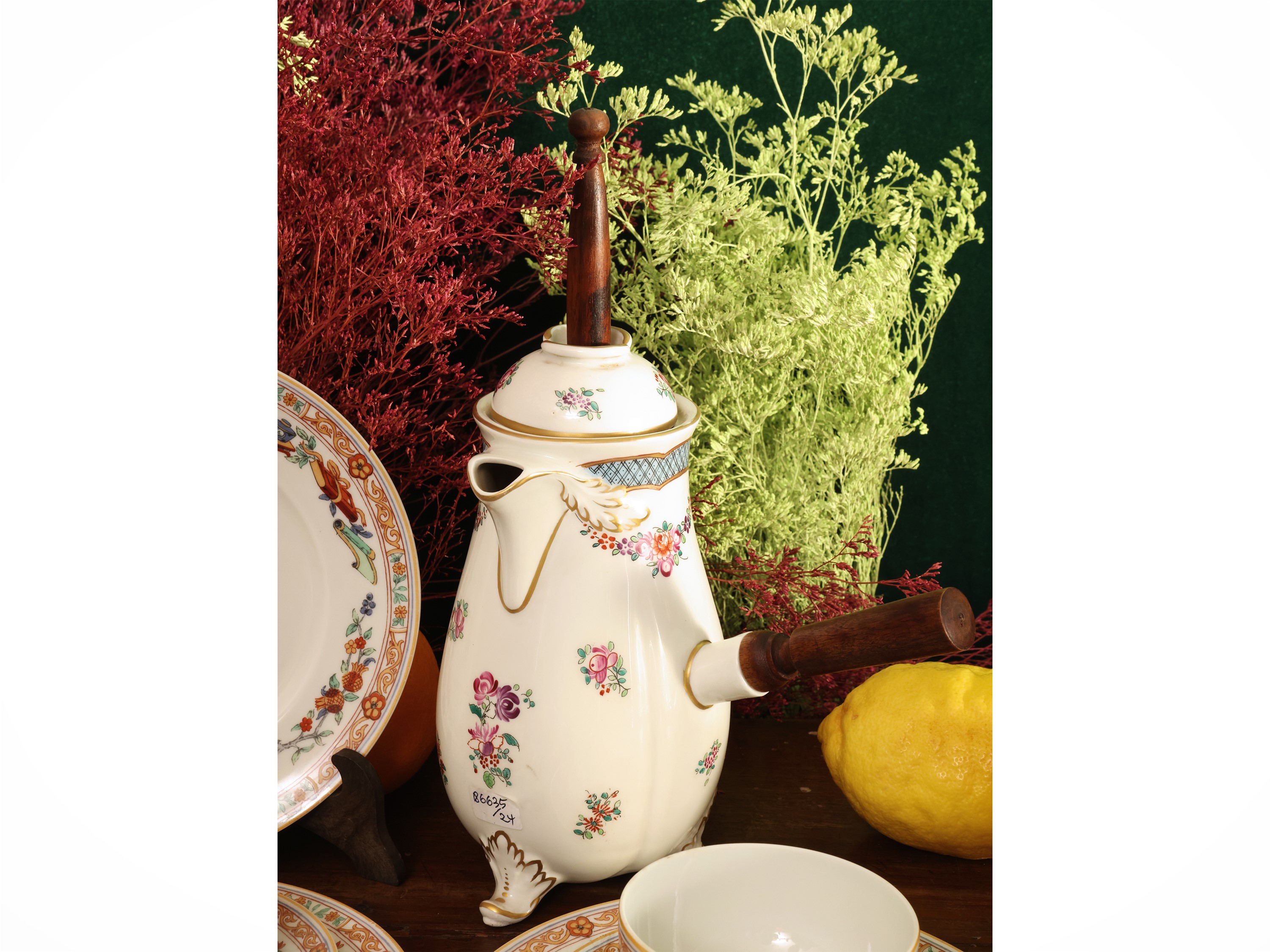 Servizio da Cioccolata, "a la Corbeille", in Porcellana Haviland Limoges