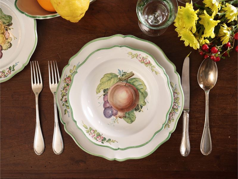 Servizio di piatti in ceramica, Zaccagnini