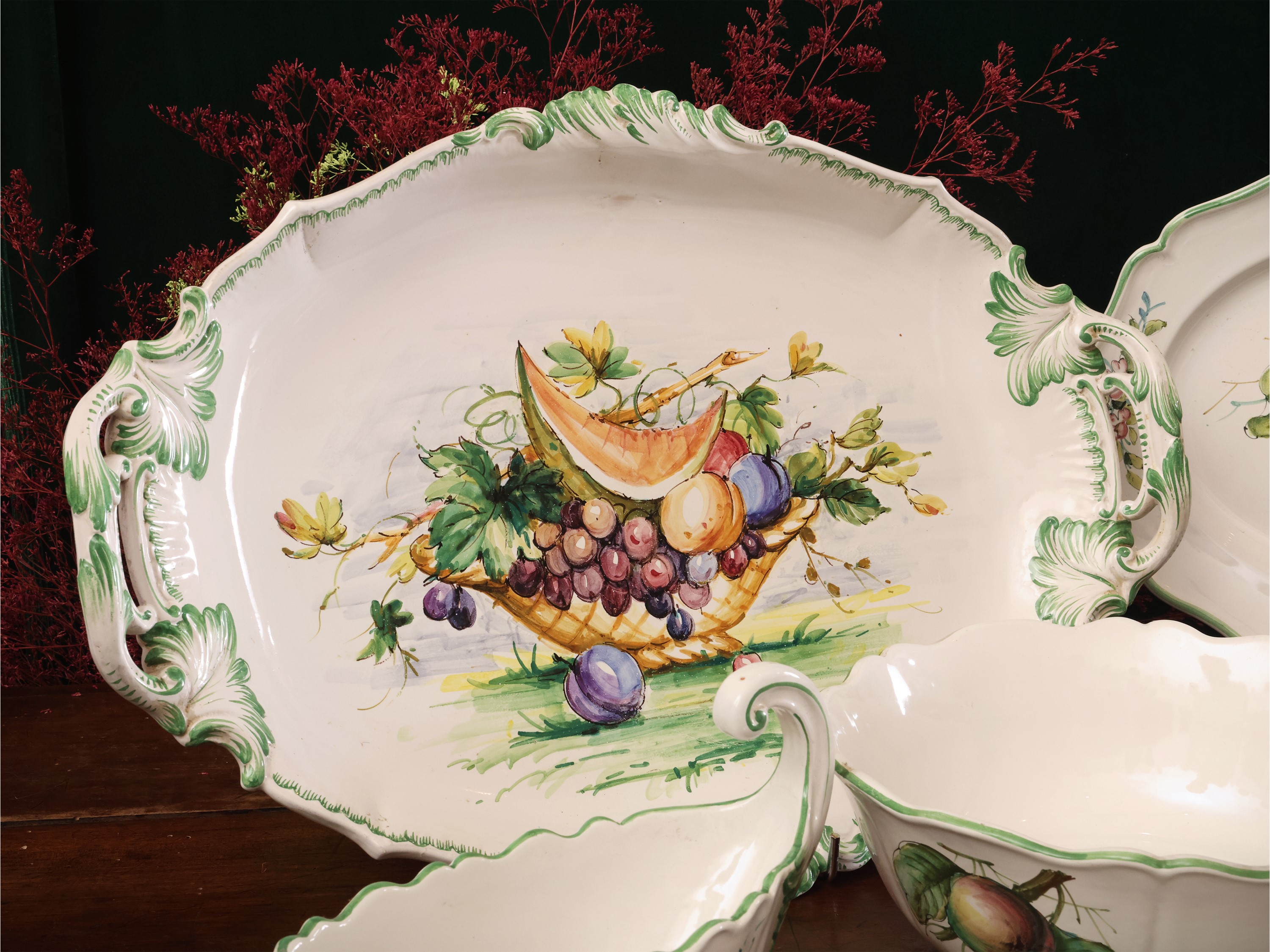 Servizio di piatti in ceramica, Zaccagnini
