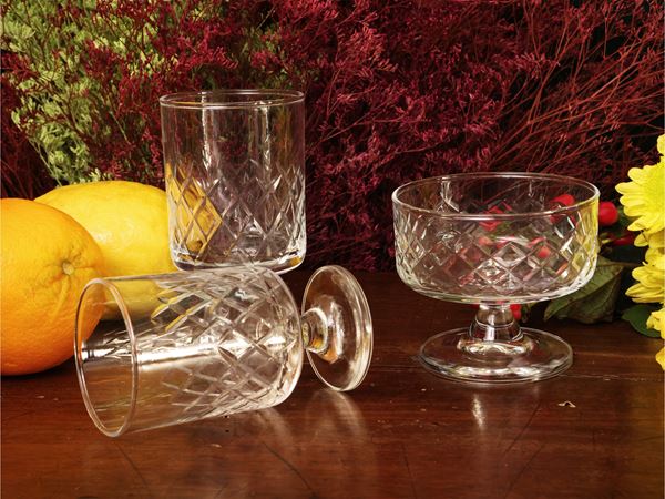 Set di bicchieri in cristallo