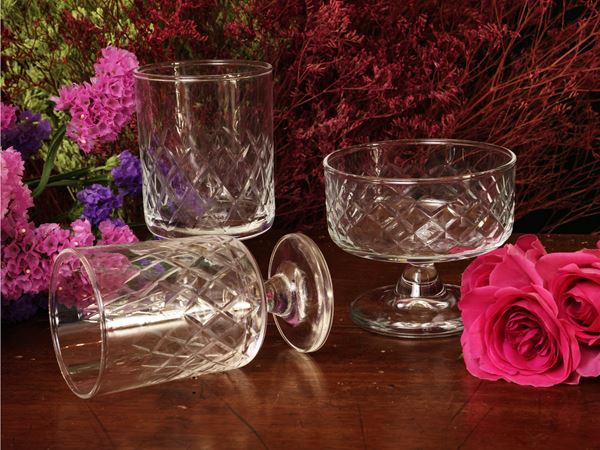 Set di bicchieri in cristallo