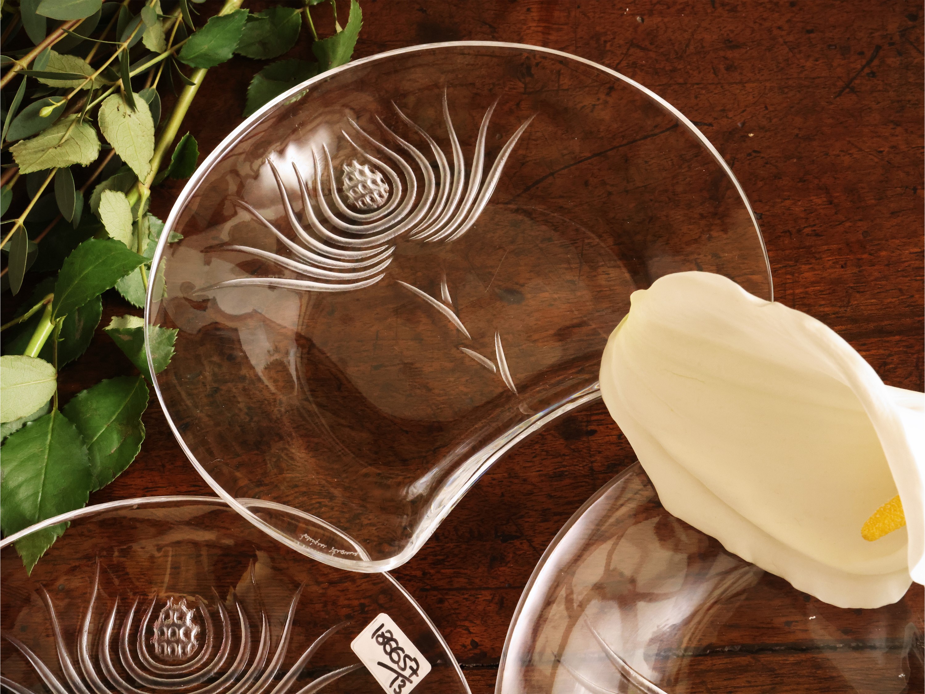 Dodici Lunette da Insalata in Cristallo, Lalique