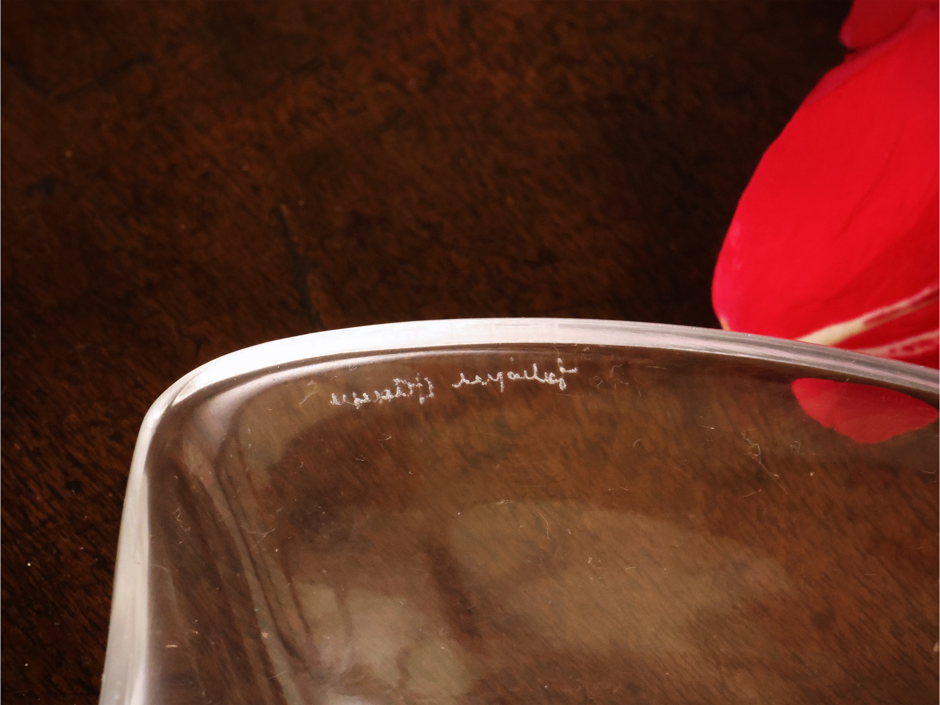 Dodici lunette da insalata in cristallo, Lalique