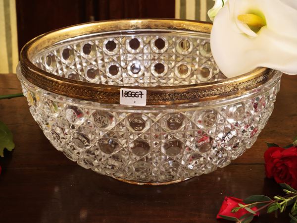 Crystal salad bowl, Baccarat