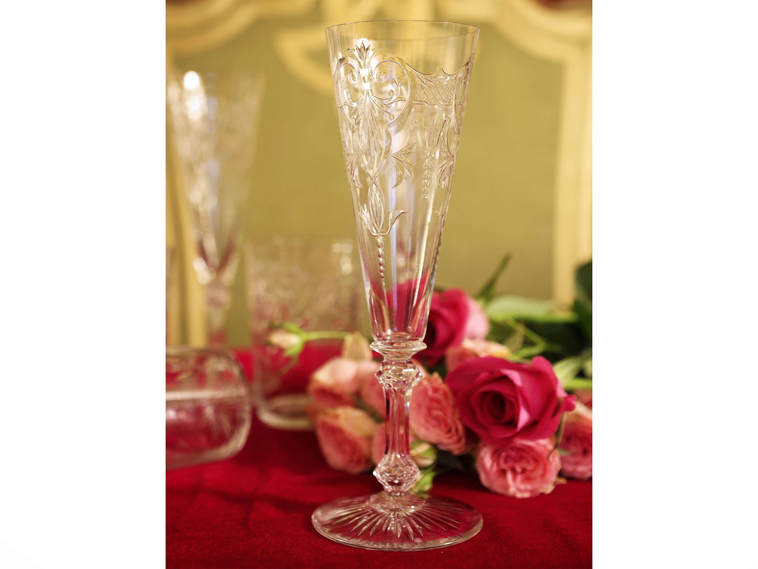 Set di bicchieri in cristallo, decoro Marennes, Baccarat