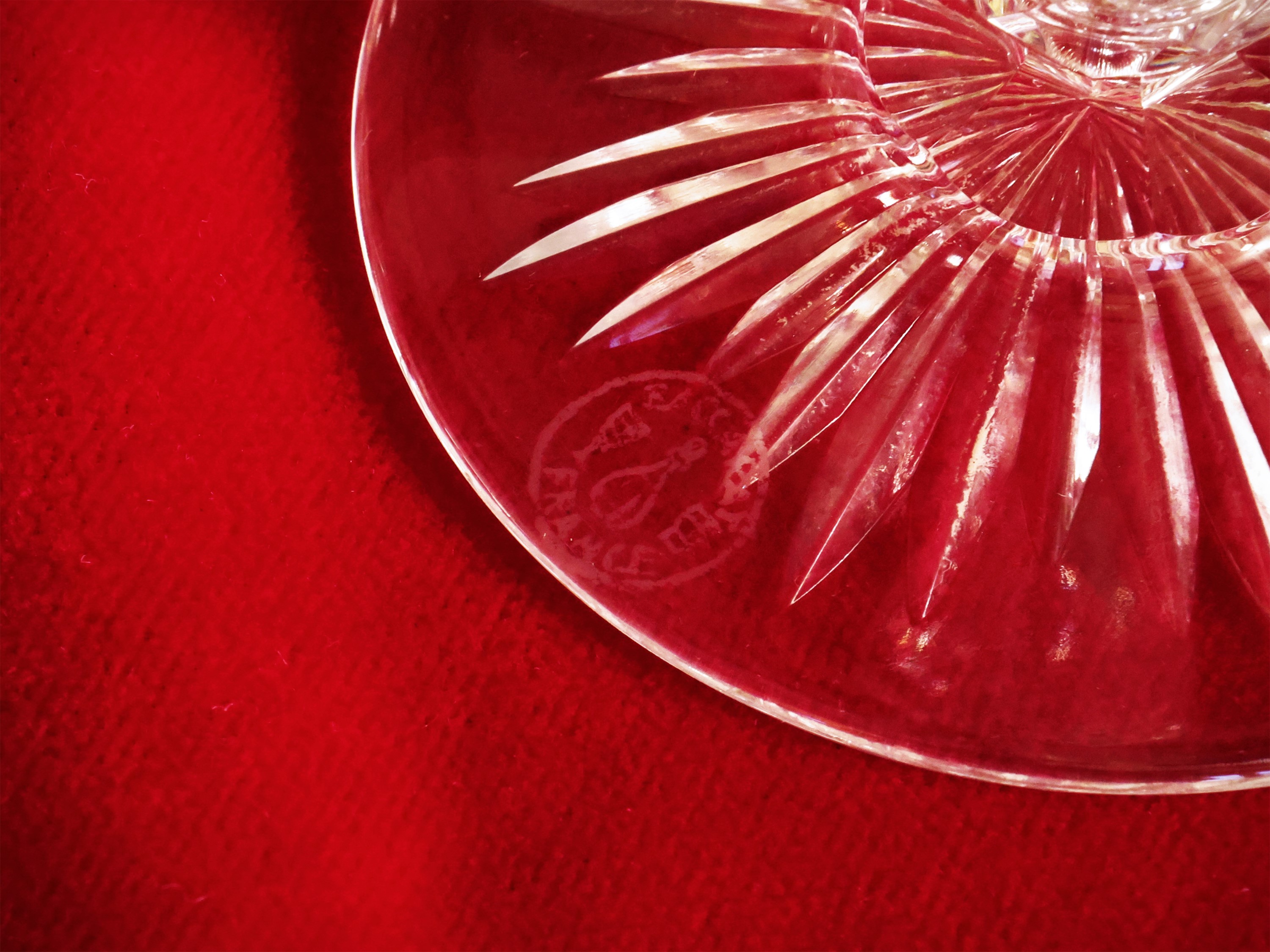Set di bicchieri in cristallo, decoro Marennes, Baccarat
