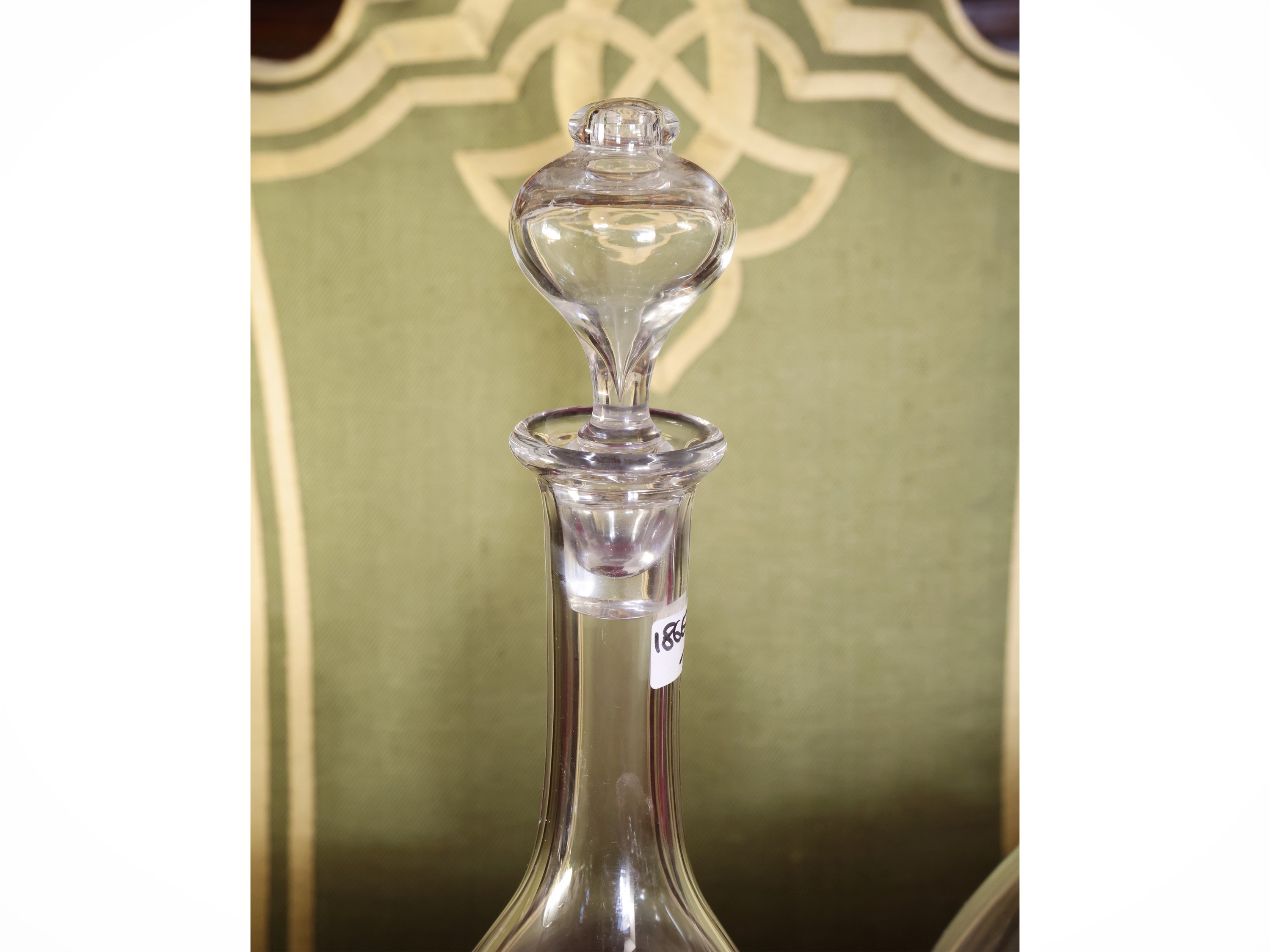 Coppia di Bottiglie da Vino in Cristallo, Baccarat