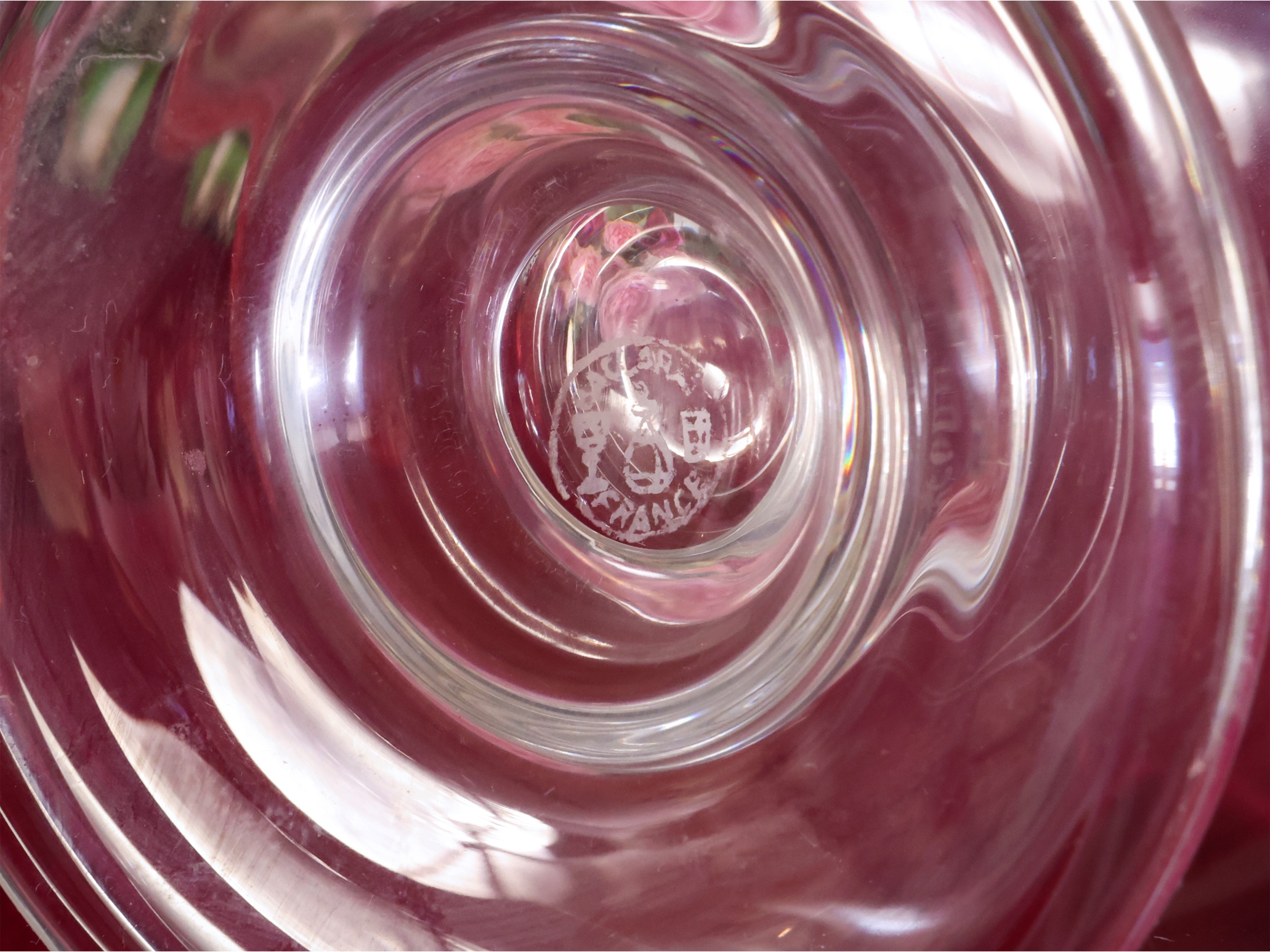 Coppia di Bottiglie da Vino in Cristallo, Baccarat