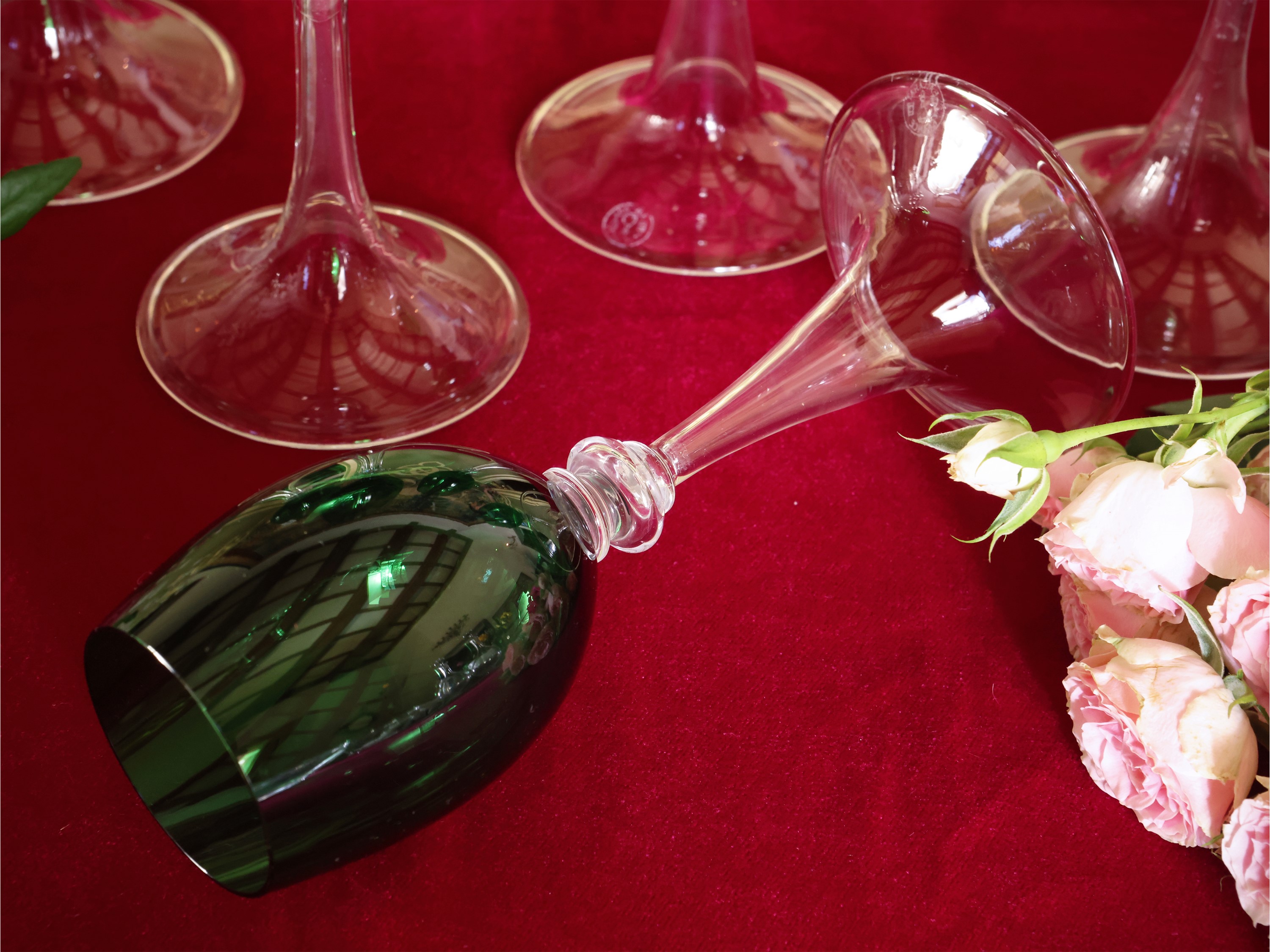 Serie di Sei Calici in Cristallo, Baccarat
