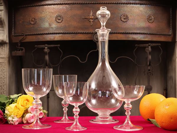 Servizio di bicchieri in cristallo, Baccarat