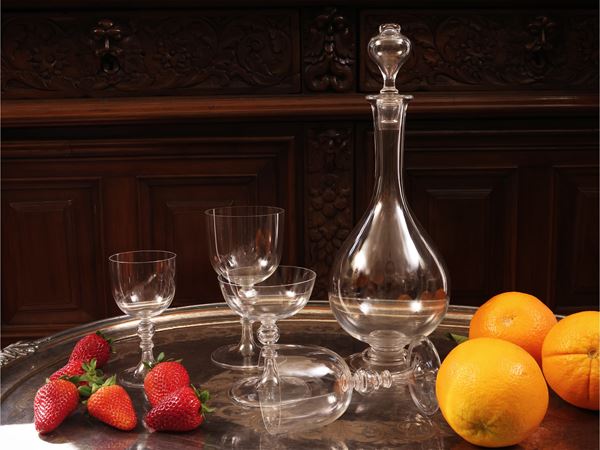 Servizio di bicchieri in cristallo, Baccarat