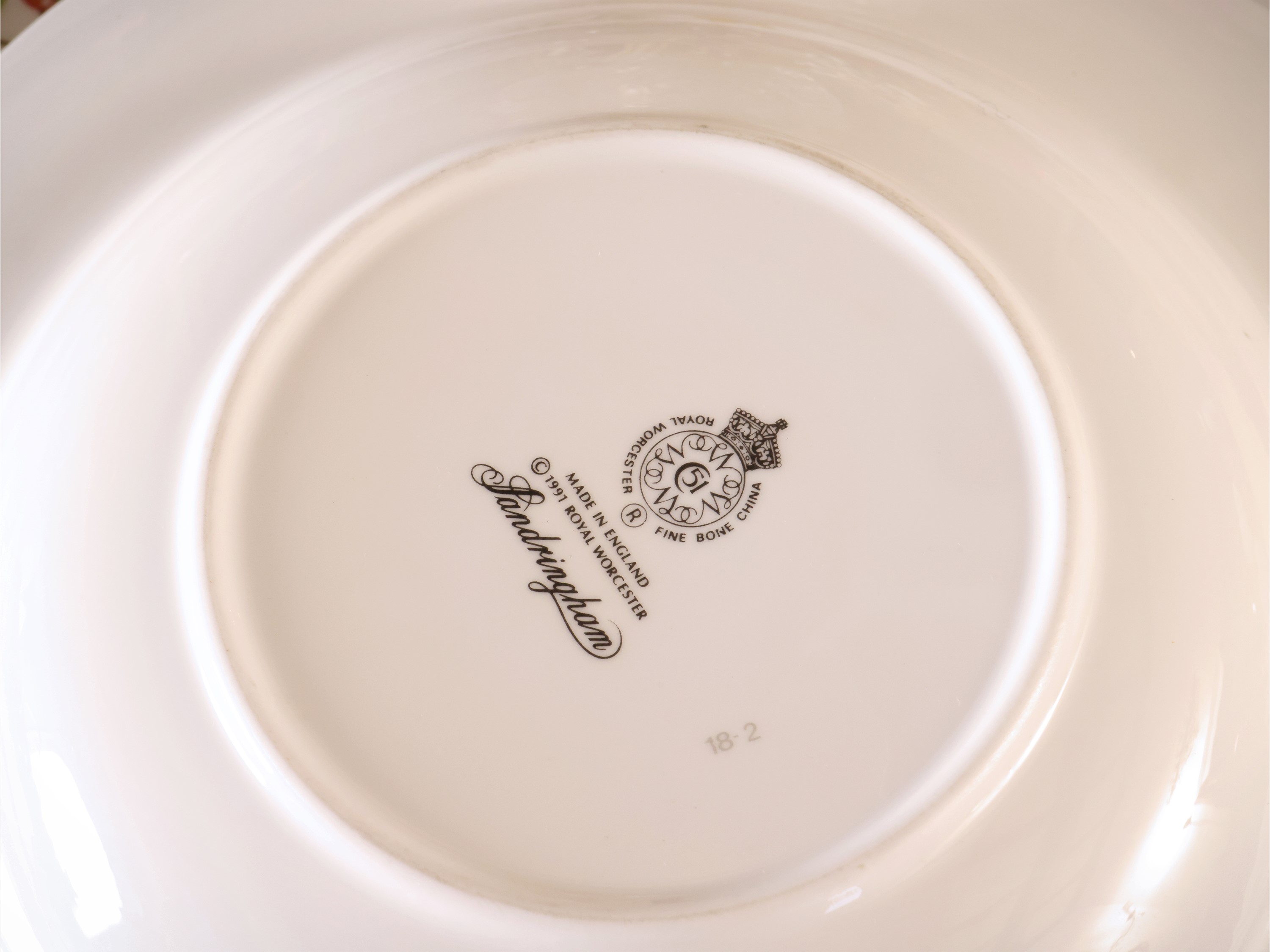 Servizio di Piatti in Porcellana, Decoro Sandringham, Royal Worcester