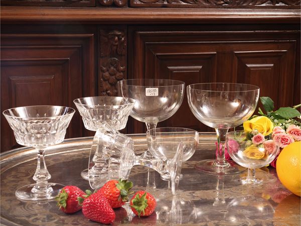 Miscellanea di accessori in cristallo Baccarat