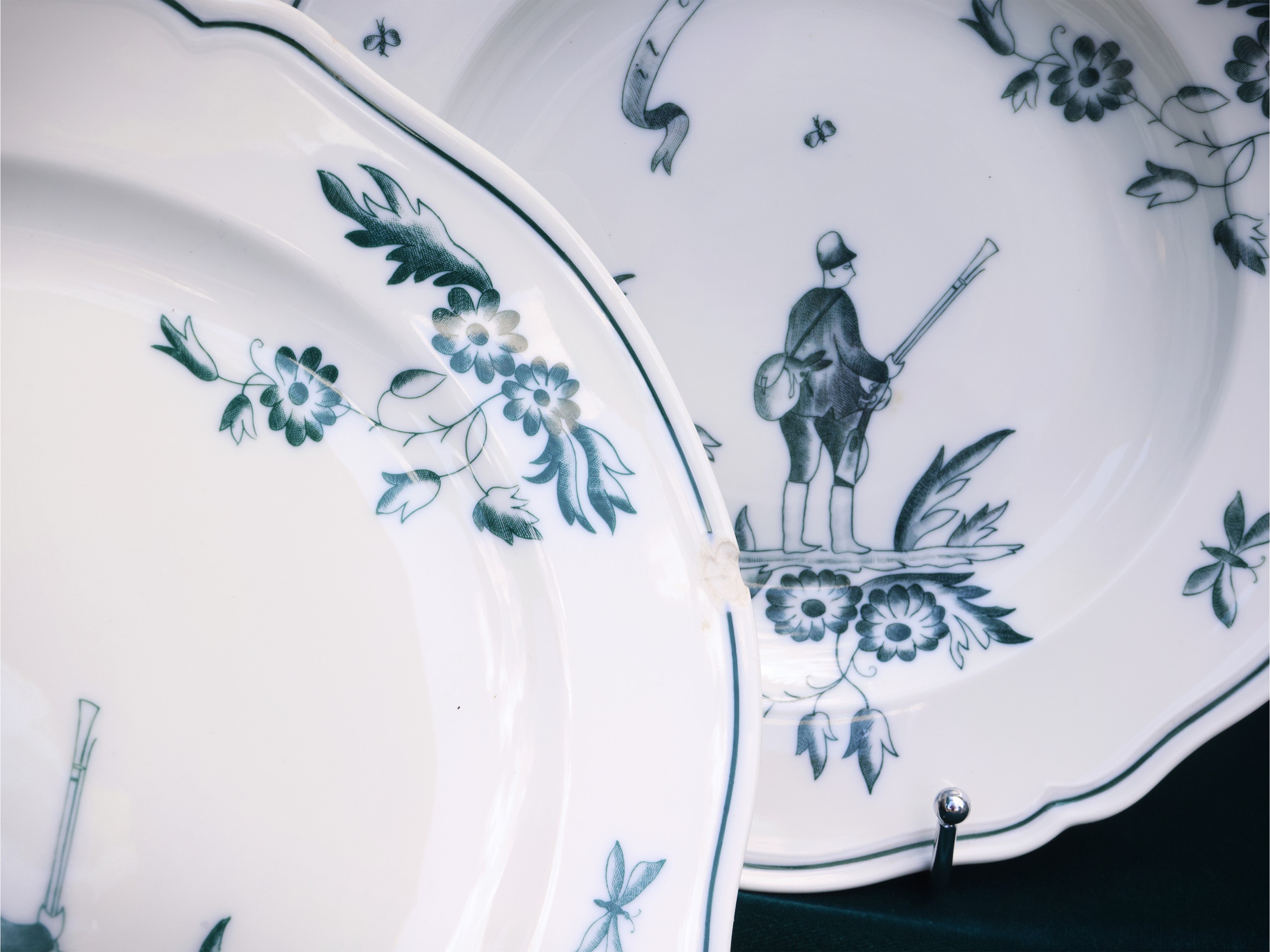 Richard Ginori, Servizio di piatti in porcellana con decoro “Ermione”, Gio Ponti (riedizione post...