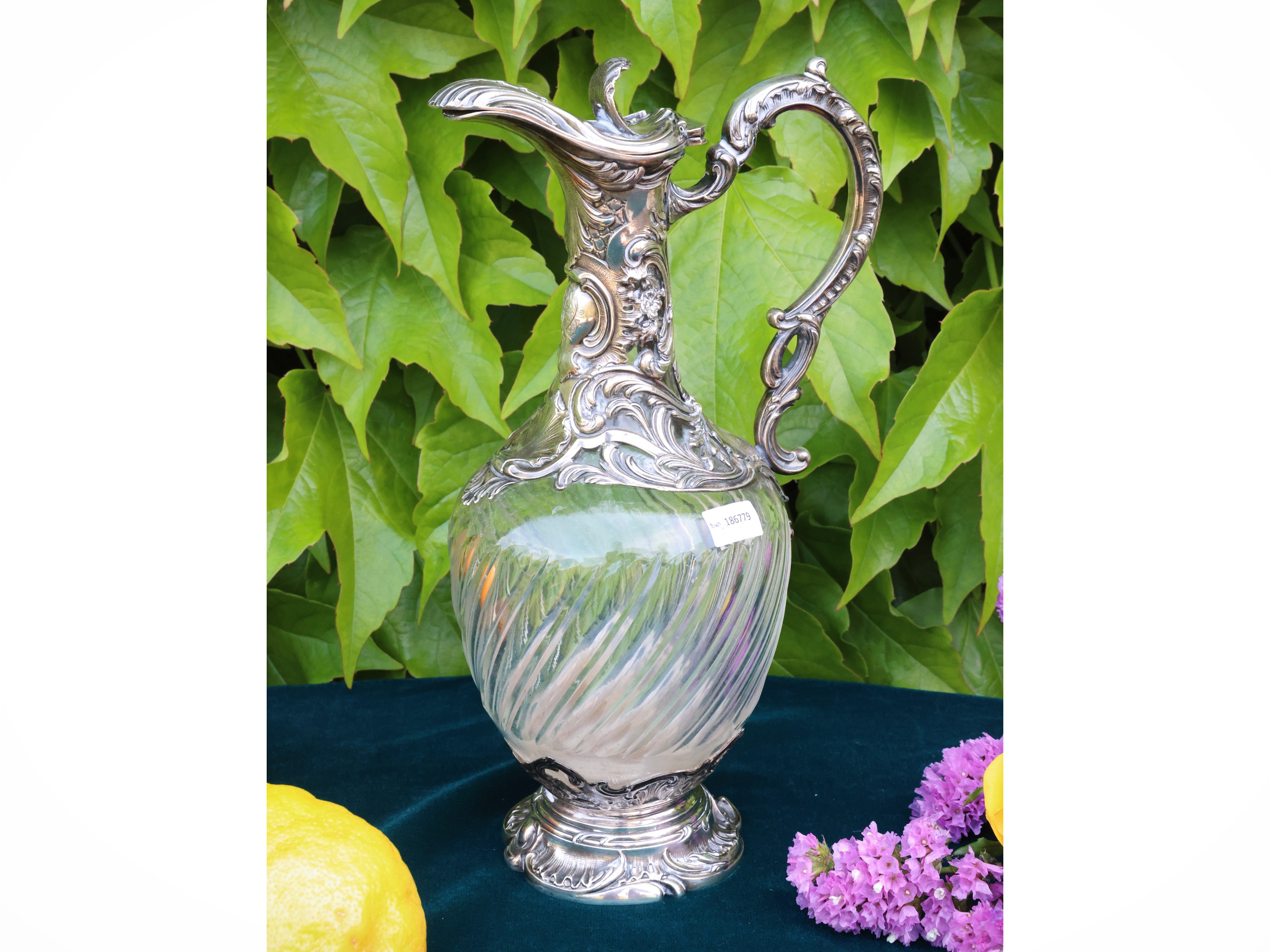 Caraffa da Vino in Argento e Cristallo