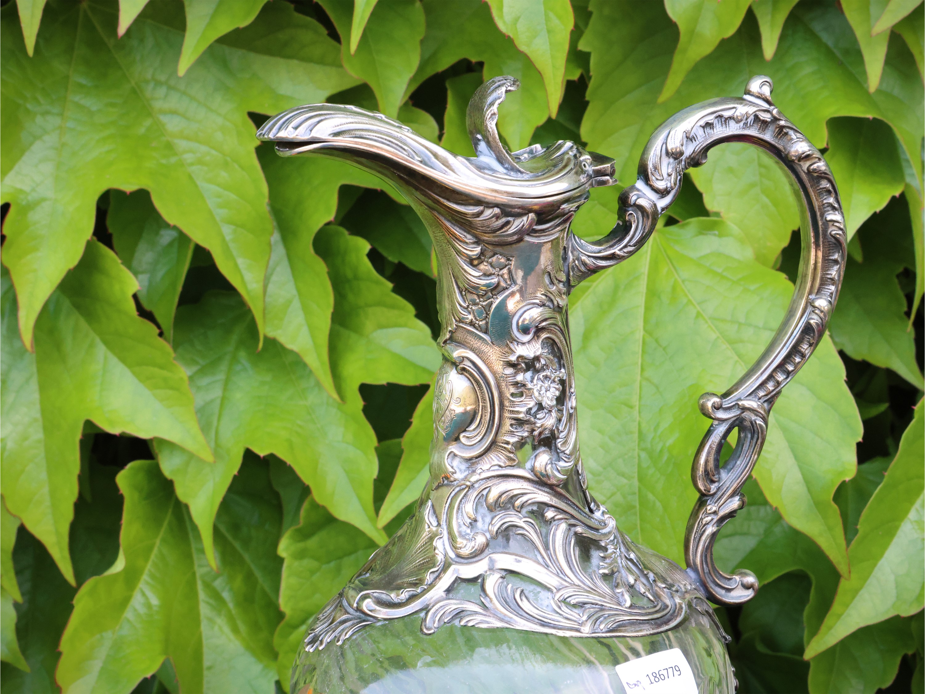 Caraffa da Vino in Argento e Cristallo