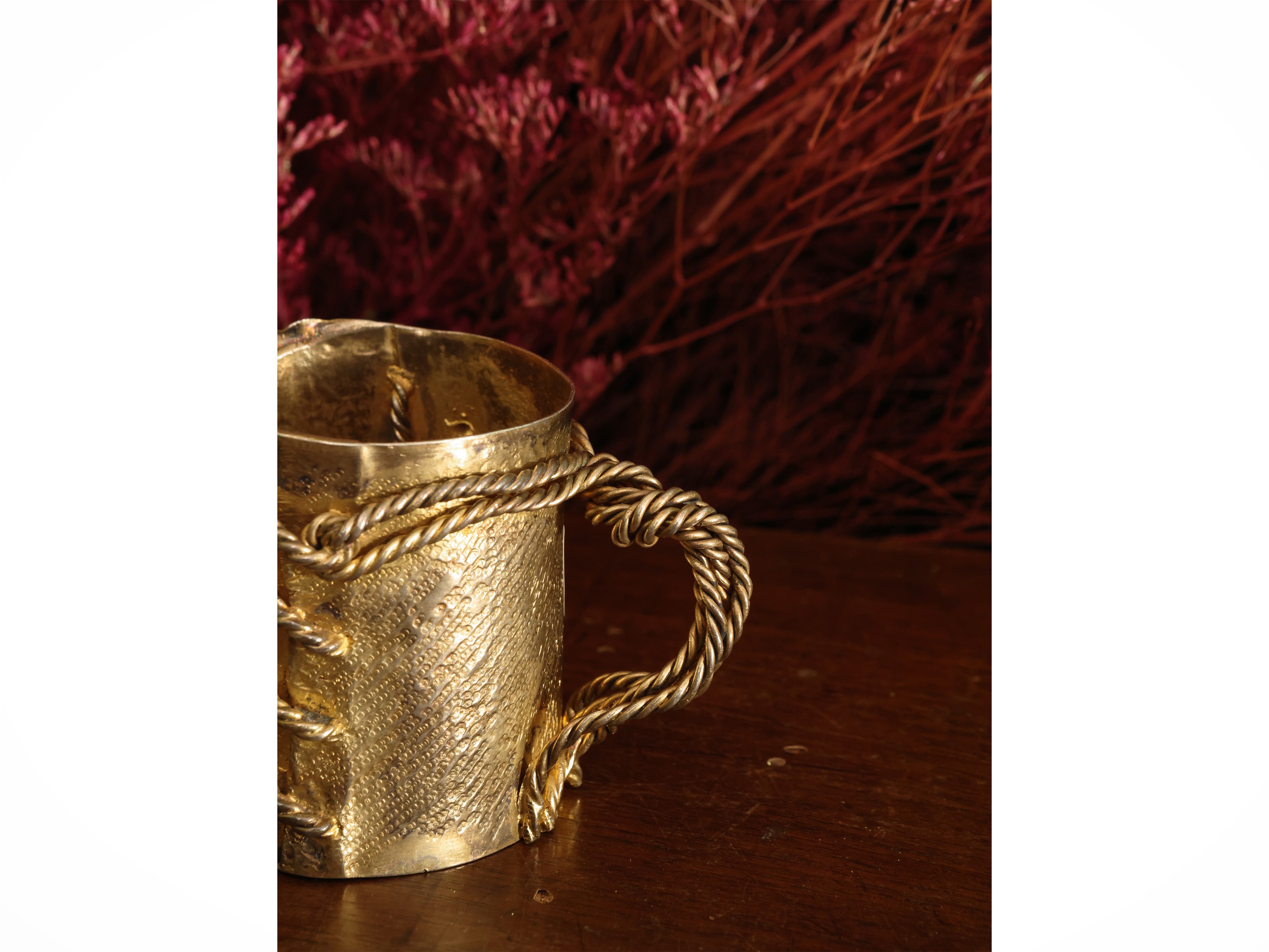 Curiosa lattiera da collezione in argento vermeil