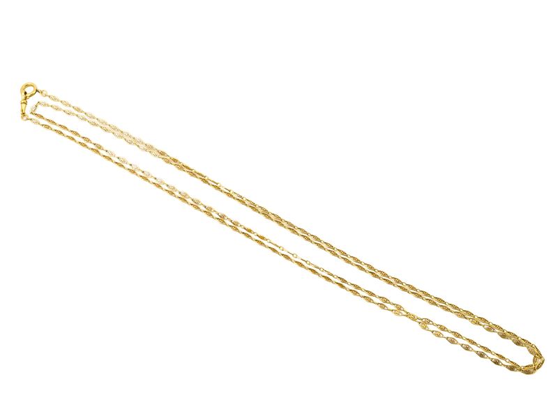Lunga catena in oro giallo 18 kt, anni ’60