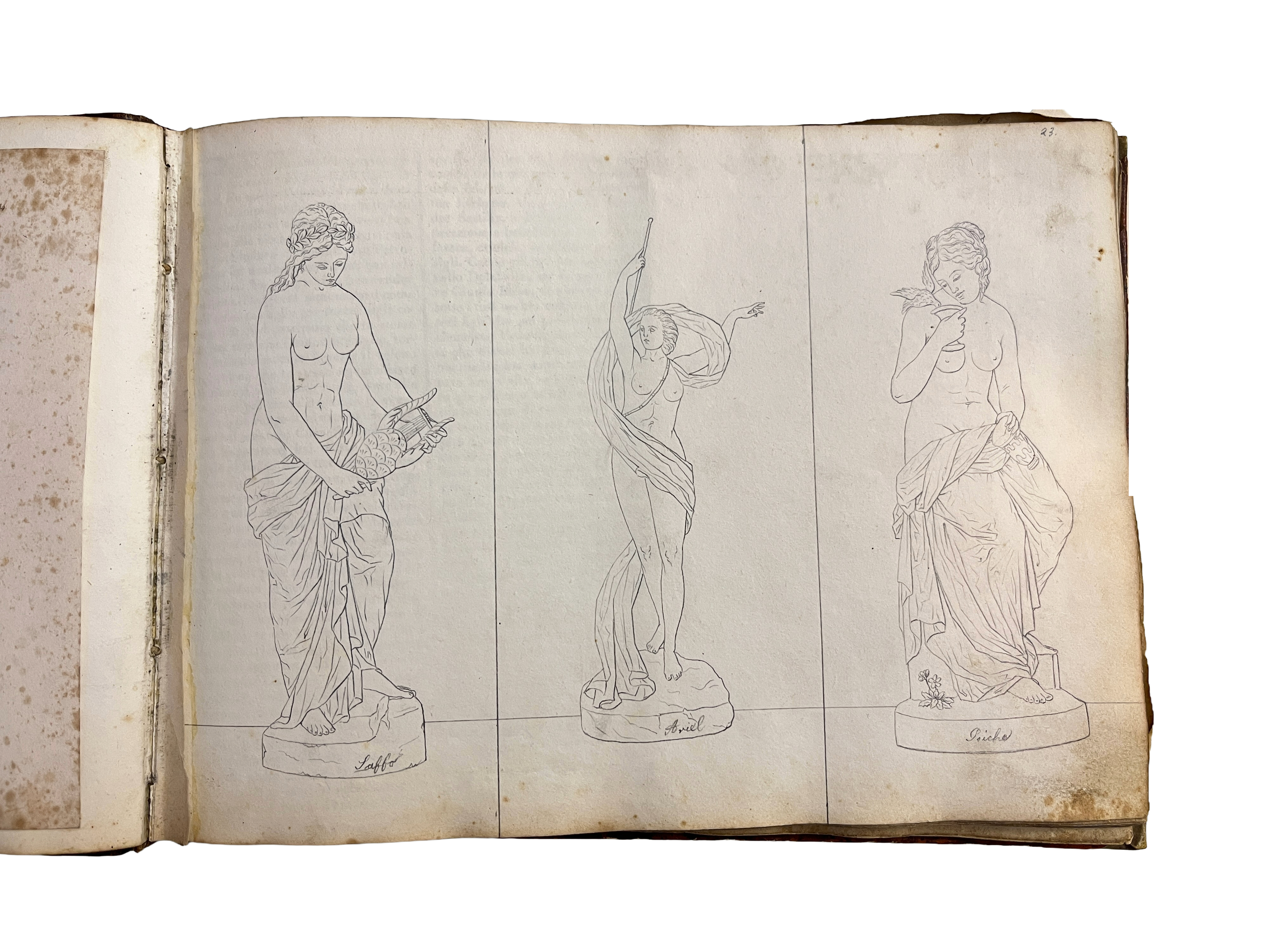 Giuseppe Cesari - Taccuino 1853-1863, studi e bozzetti a tecnica mista