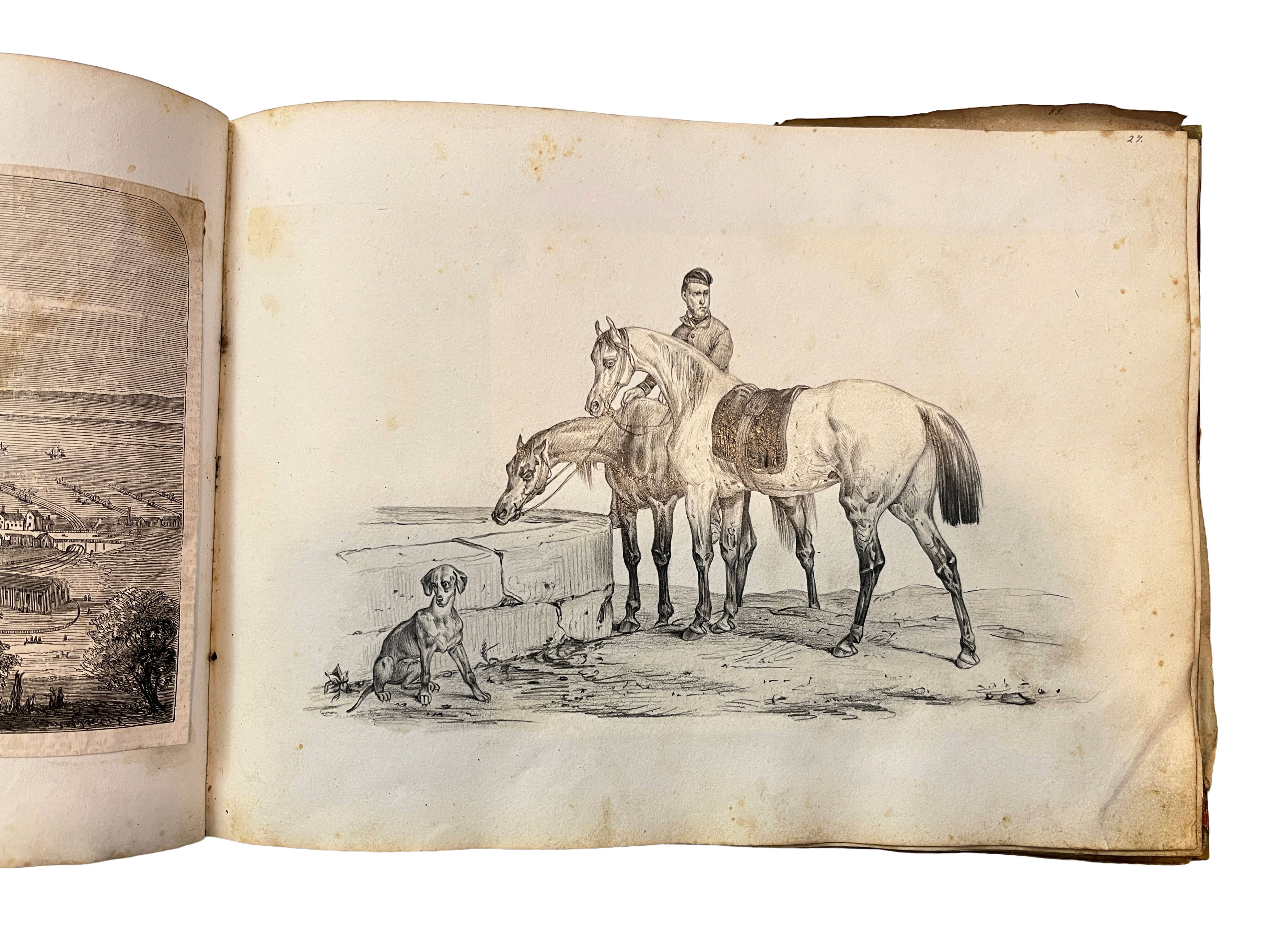 Giuseppe Cesari - Taccuino 1853-1863, studi e bozzetti a tecnica mista