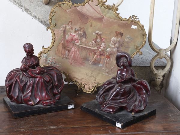 Two terracotta groups