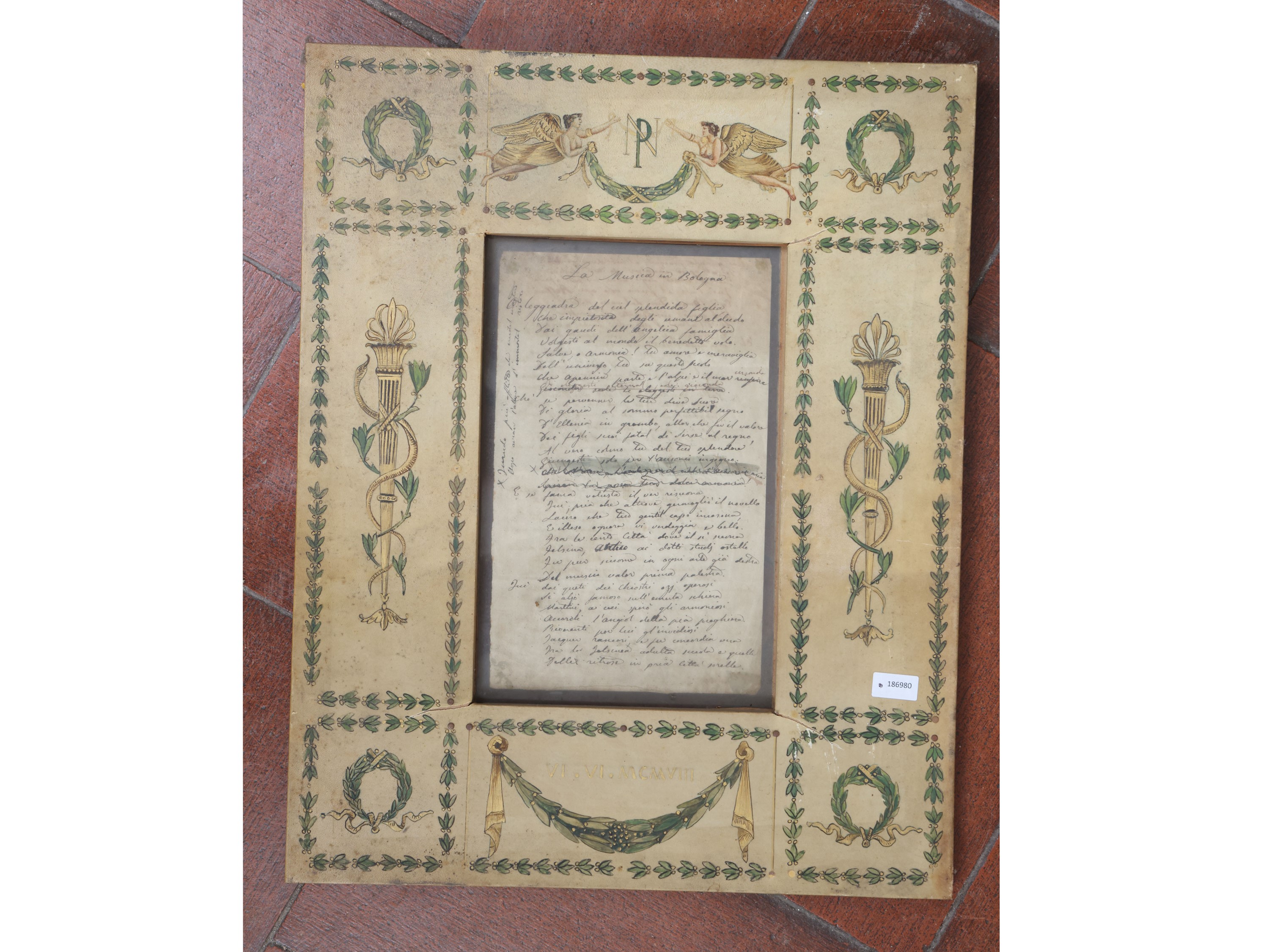 Giannina Milli - Poemetto autografo “La musica in Bologna” (1859)
