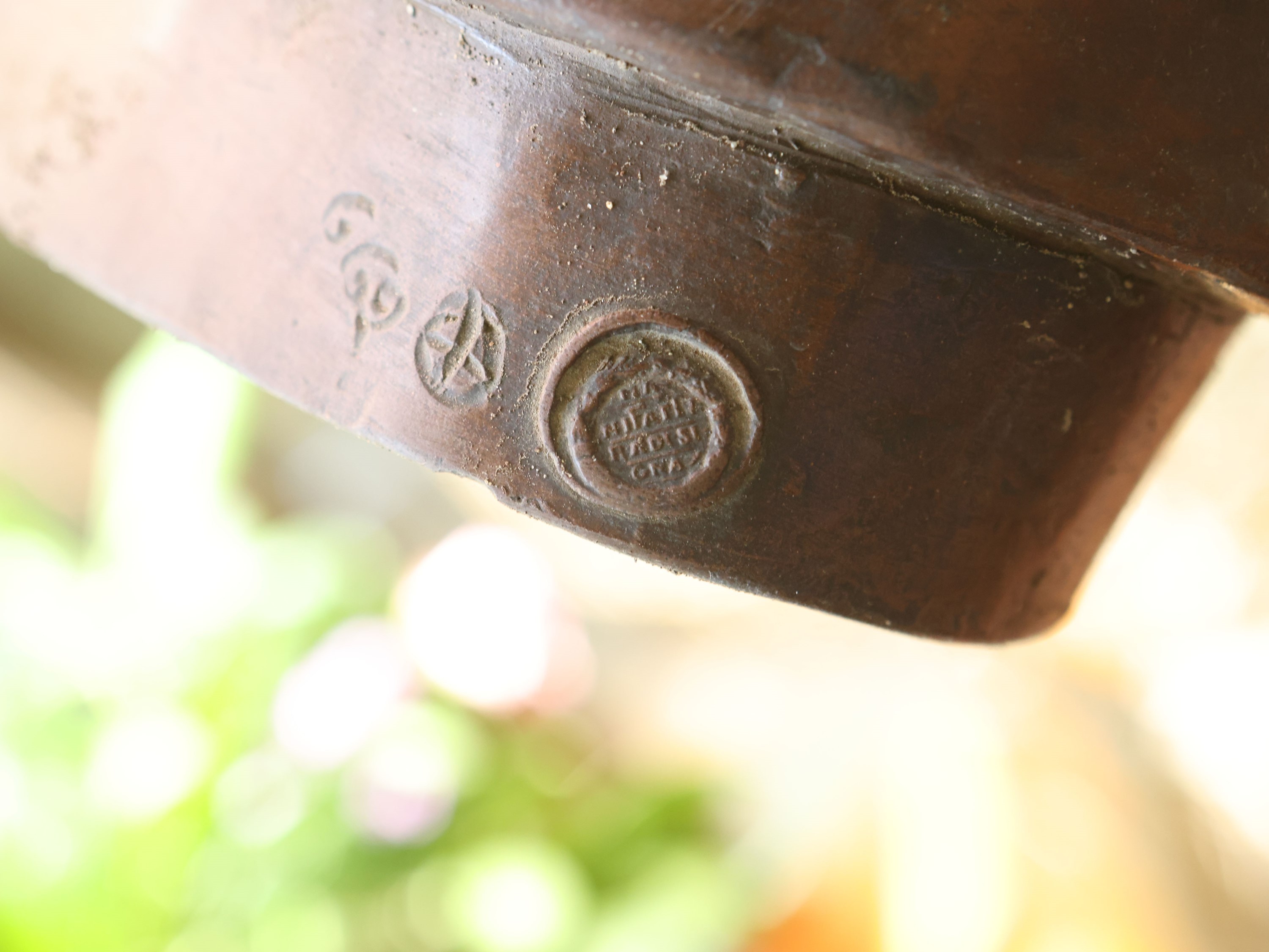 Manifattura di Signa, Busto virile in terracotta invetriata ad imitazione del bronzo