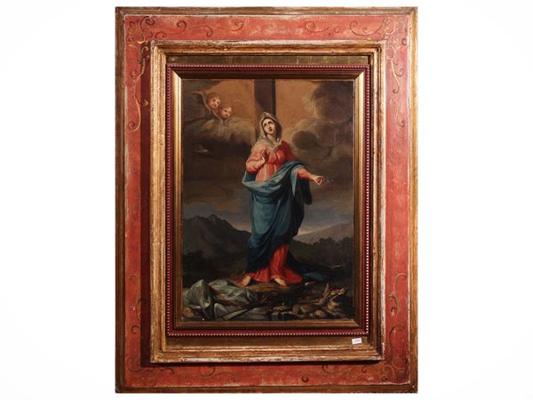 Scuola veneta del XVIII secolo - Madonna con i simboli della Passione