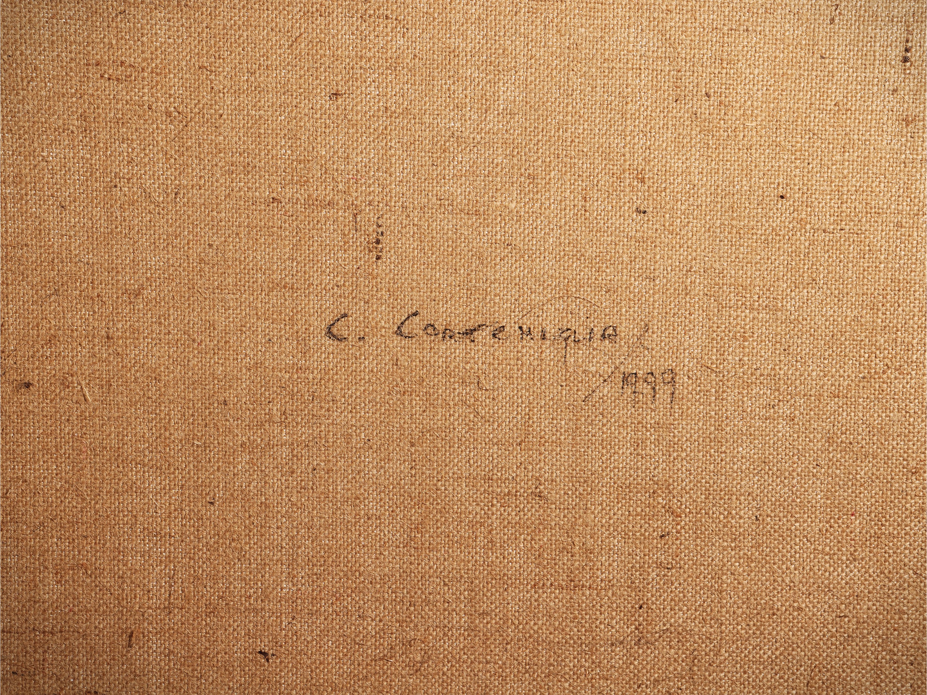 Clelia Cortemiglia - Senza titolo (1999), tecnica mista su tela