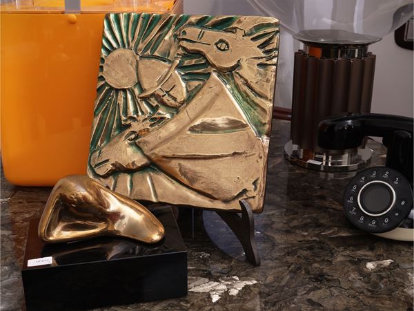 Due sculture in bronzo
