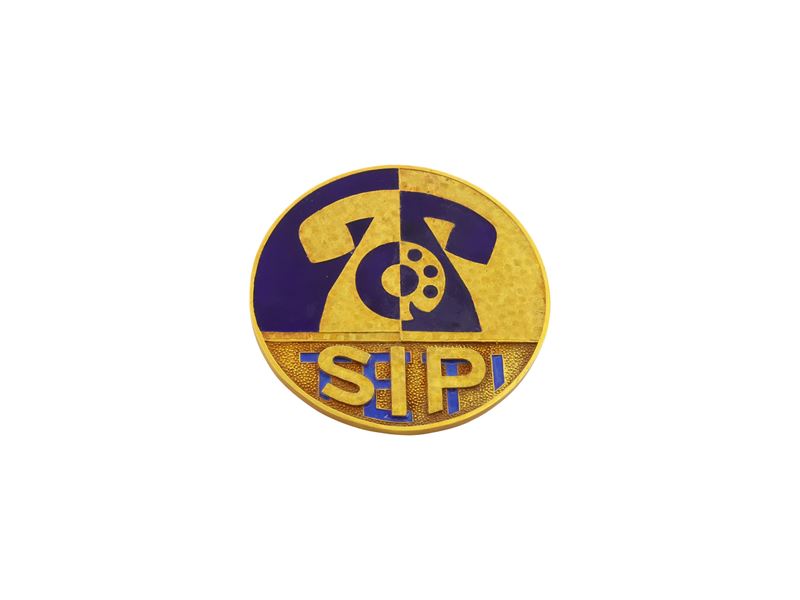 Medaglia commemorativa, oro giallo 750 e smalto
