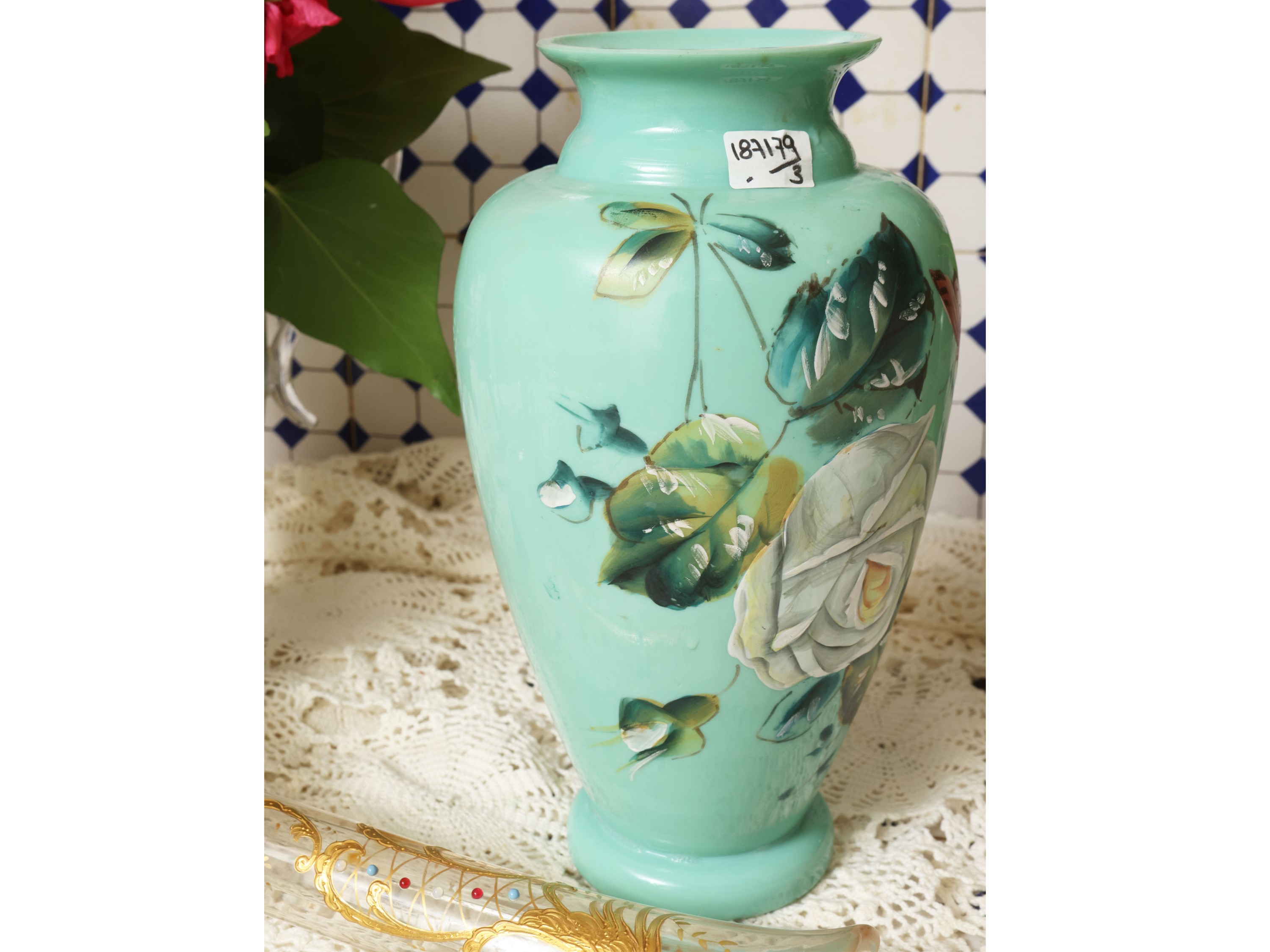 Vaso a potiche in porcellana, Limoges, XIX/XX secolo