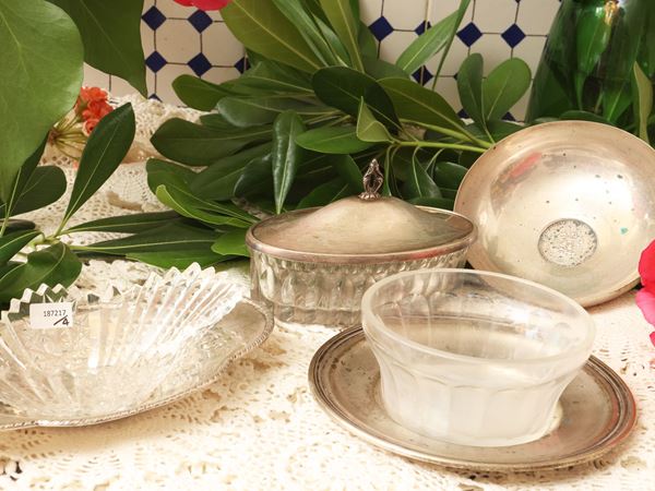 Accessories for appetizers in silver