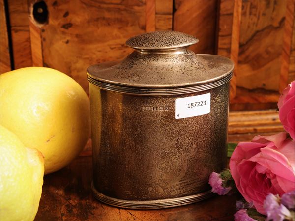 Silver tea box