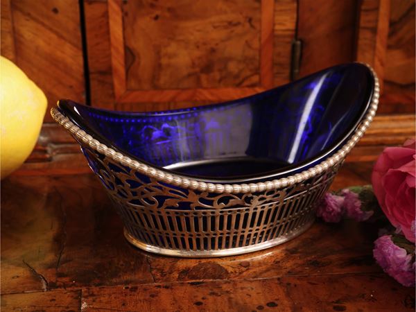 Piccolo cestino porta bonbon in argento