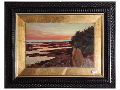 Tramonto (1924-1926) su tavoletta