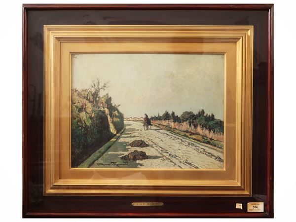 Road with cart