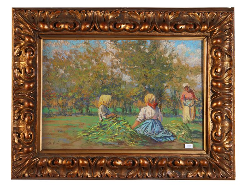 Scuola Toscana Dell'inizio del XX Secolo - Scuola toscana dell’inizio del XX secolo, Contadine al...