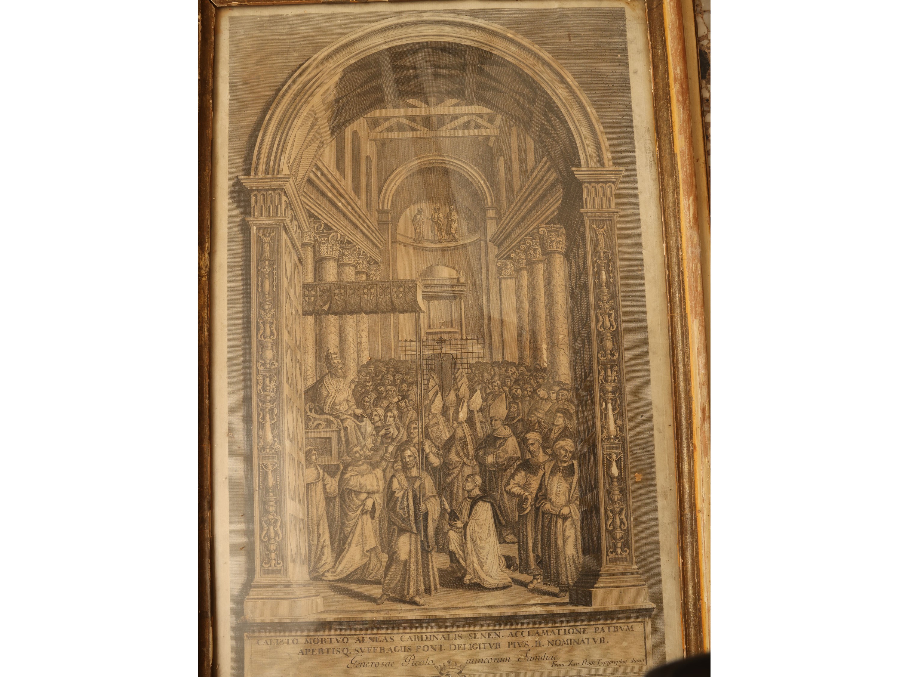 Raimondo Faucci - Storie di Papa Pio II Piccolomini (da Bernardino Pintoricchio), serie di dieci ...