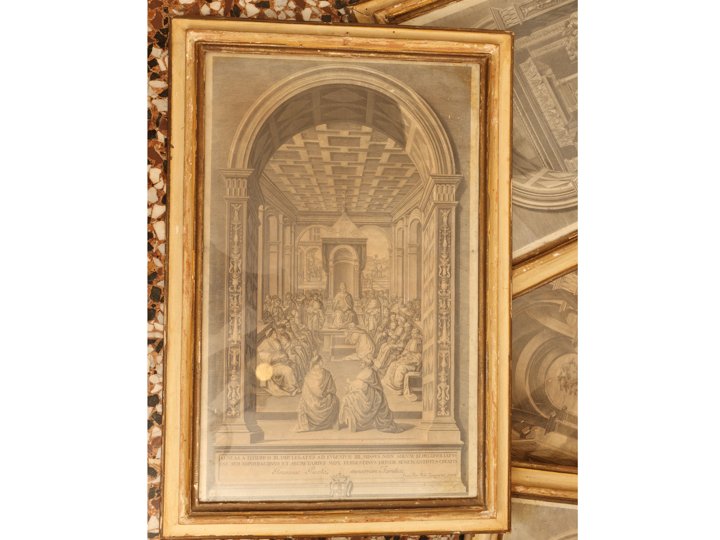 Raimondo Faucci - Storie di Papa Pio II Piccolomini (da Bernardino Pintoricchio), serie di dieci ...