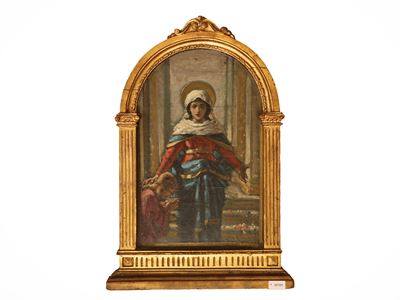 Egisto Sarri, La Vergine benedice una devota