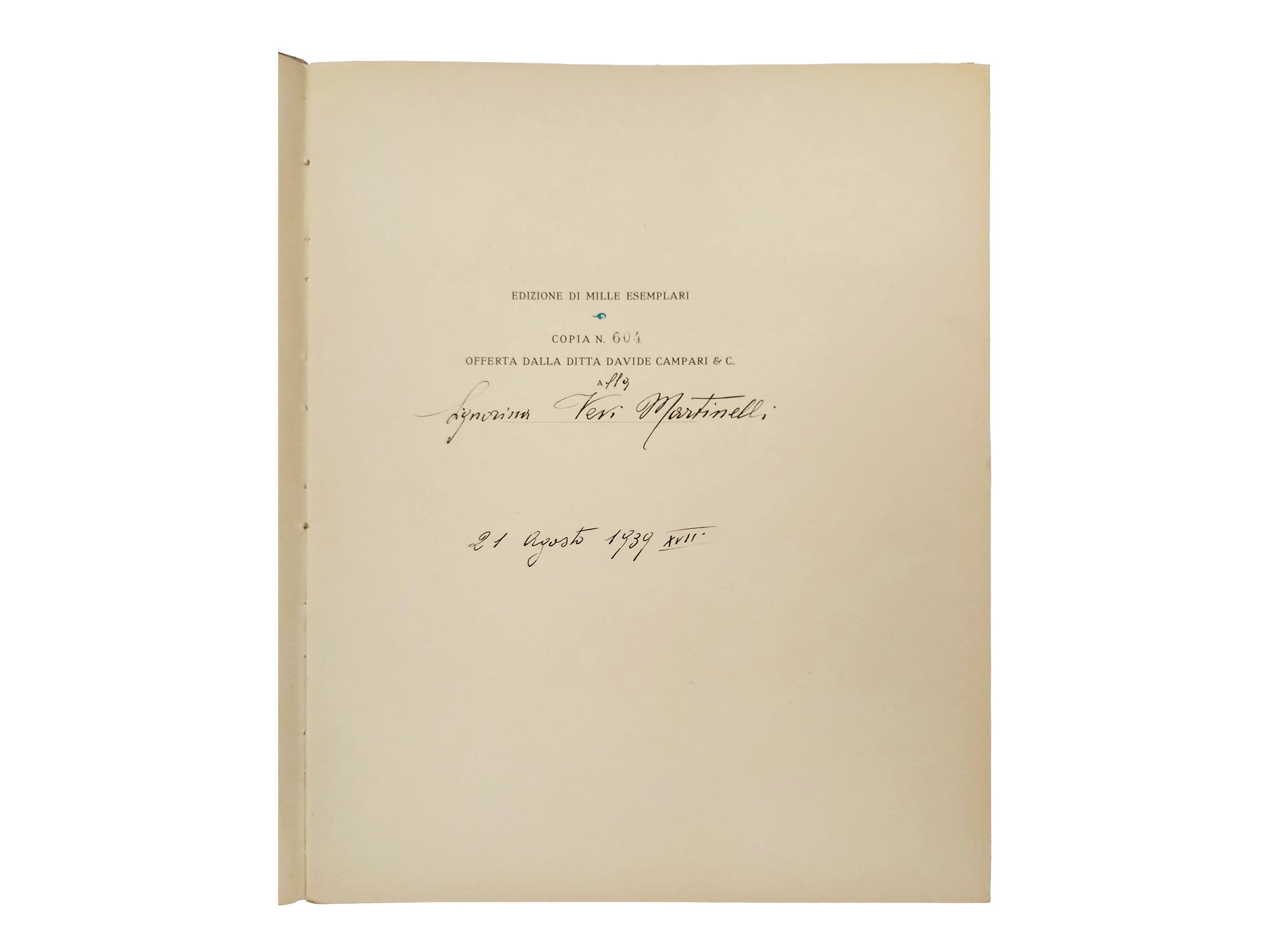 Il Cantastorie di Campari, Terza raccolta (edizione limitata, 1930)